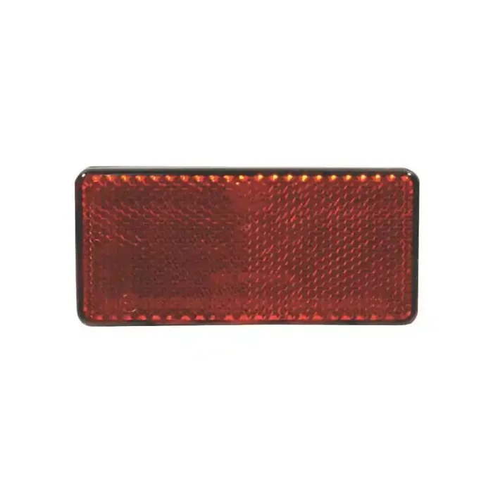 Catadioptre rectangle rouge 94x44mm autocollant HELLA 8RA003326031