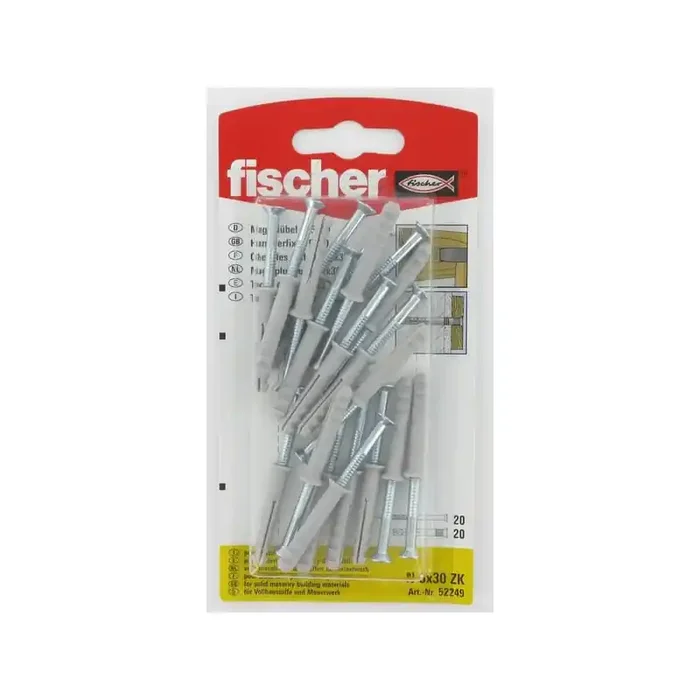 Cheville à clouer avec vis FISCHER N530ZK