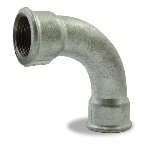 Coude à grand rayon 90° galva 2&Prime; femelle/femelle