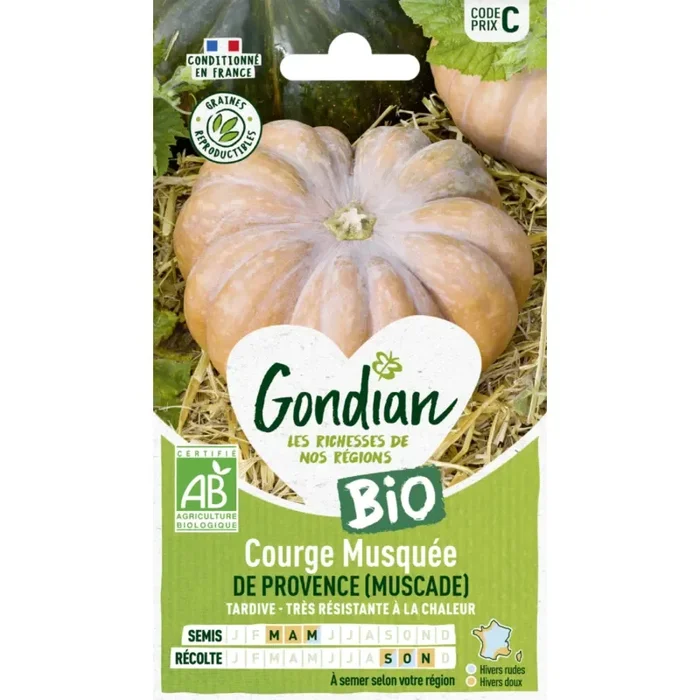 Courge musquée de Provence BIO France Elevage Gondian