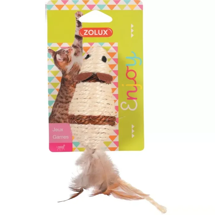 Jouet pour chat sisal souris France Elevage Zolux