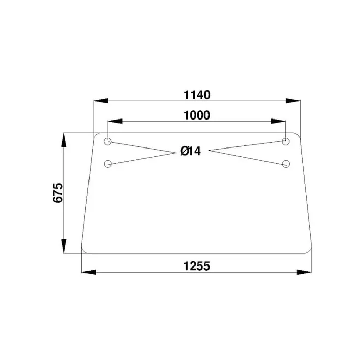 Lunette arrière UNIVERSEL D7408
