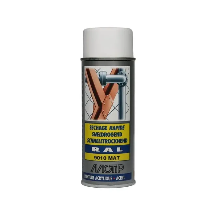 Peinture spray blanc pur MOTIP 07166