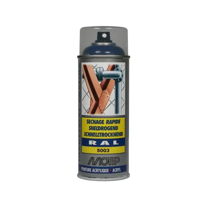 Peinture spray bleu sapphire MOTIP 07001