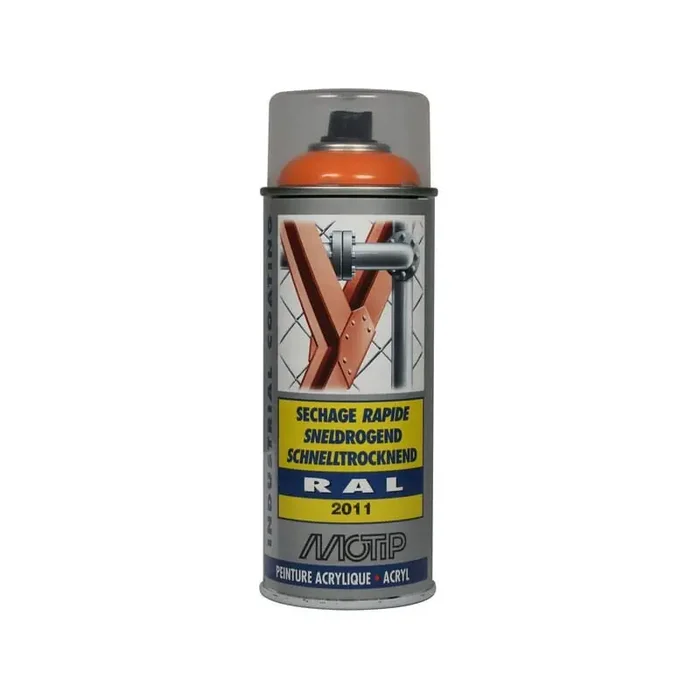 Peinture spray orange foncé MOTIP 07080ND