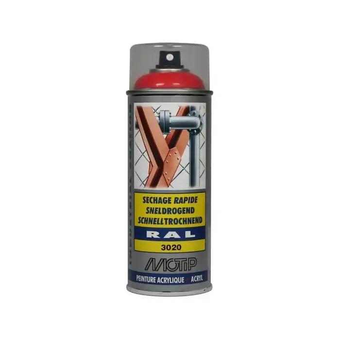 Peinture spray rouge trafic MOTIP 07088