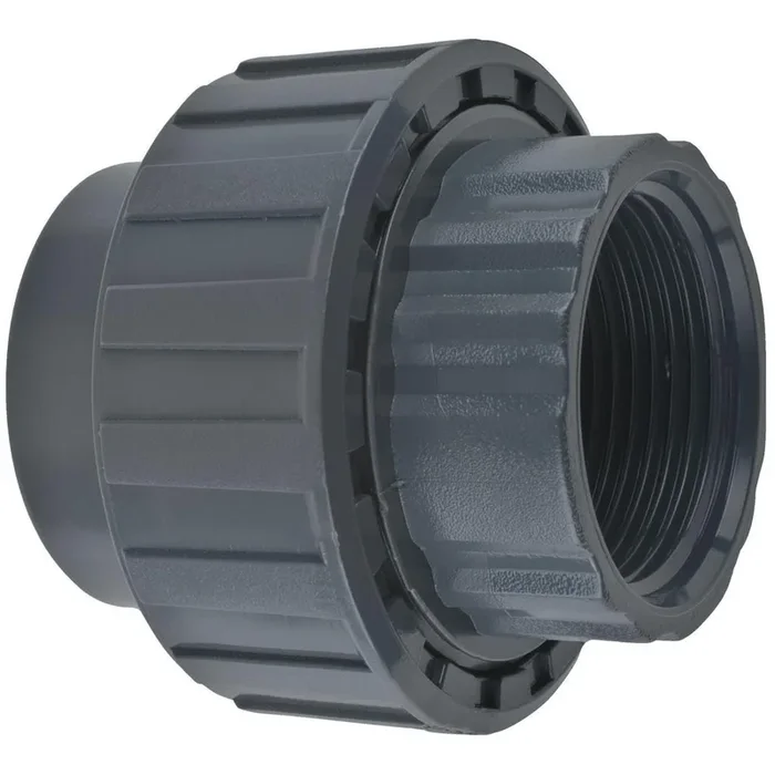 Raccord union 3 pièces PVC PN16 taraudée 1″ »1/4