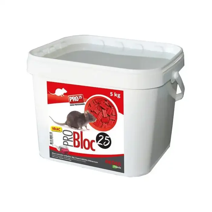 Raticide en blocs au difenacoum 5kg CLAC RDDIF90009