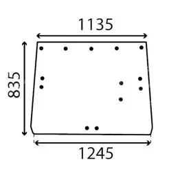 VITRE ARRIÈRE PLATE – TEINTÉE