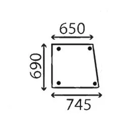 VITRE LATERAL 650X690X745