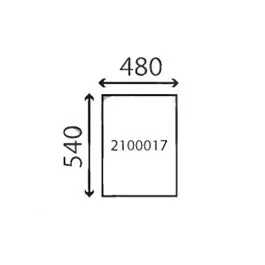 VITRE LATERAL FIXE -540X480