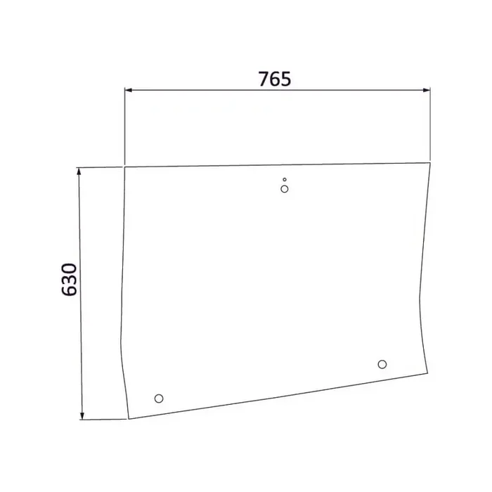 Vitre latérale droite de cabine UNIVERSEL 816810040431KR